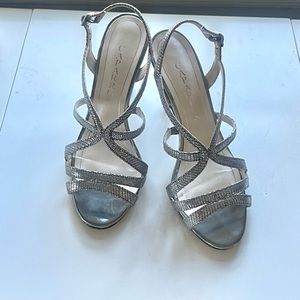 Silver Adjustable Heels